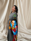 Hand painted sarees