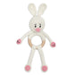 Happy Threads | Cuddly Bunnies Rattle Toy- Handmade Baby Toy for Early Play