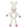 Happy Threads | Cuddly Bunnies Rattle Toy- Handmade Baby Toy for Early Play