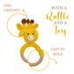 Happy Threads | Giraffe Giggles Ring Rattle – Handmade Crochet Friend Reaching for Baby Smiles