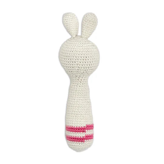 Happy Threads | Cuddly Bunnies Hand Rattle-Sensory Toy for Infants & Toddlers