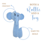 Happy Threads | Tiny Trunkies Crochet Hand Rattle – Handmade Baby Toy & Cherished Keepsake