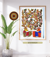 Indian folk art- Gond artwork vividly depicts two majestic deer