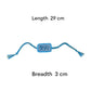 Happy Threads-Handmade Crochet Bhai Band- Light Blue