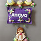Personalized Handmade Kids name hanging-Bird with Doll Pillow