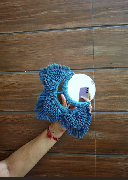 Macrame hanging-cresent moon dream catcher