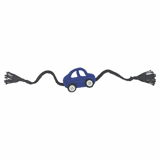 Happy Threads-Handcrafted Adorable Crochet Car Band- Dark Blue
