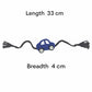 Happy Threads-Handcrafted Adorable Crochet Car Band- Dark Blue