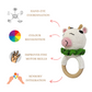 Happy Threads | Moo-Mates Cow Rattle – Handmade Farmyard Fun for Babies