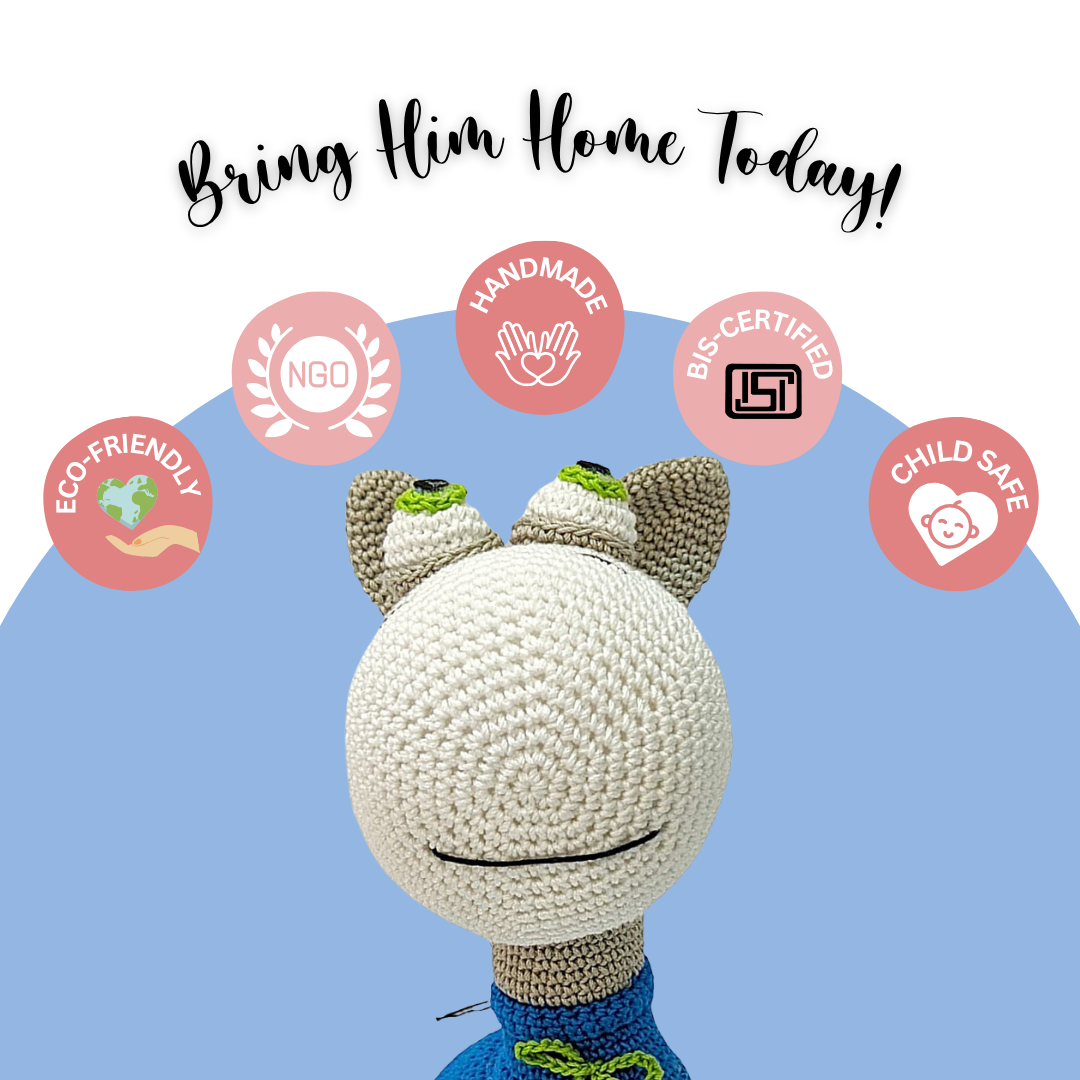 Happy Threads | Dandy Deor the Donkey – Handcrafted Crochet Cutie for Snuggles & Smiles Add to Wishlist