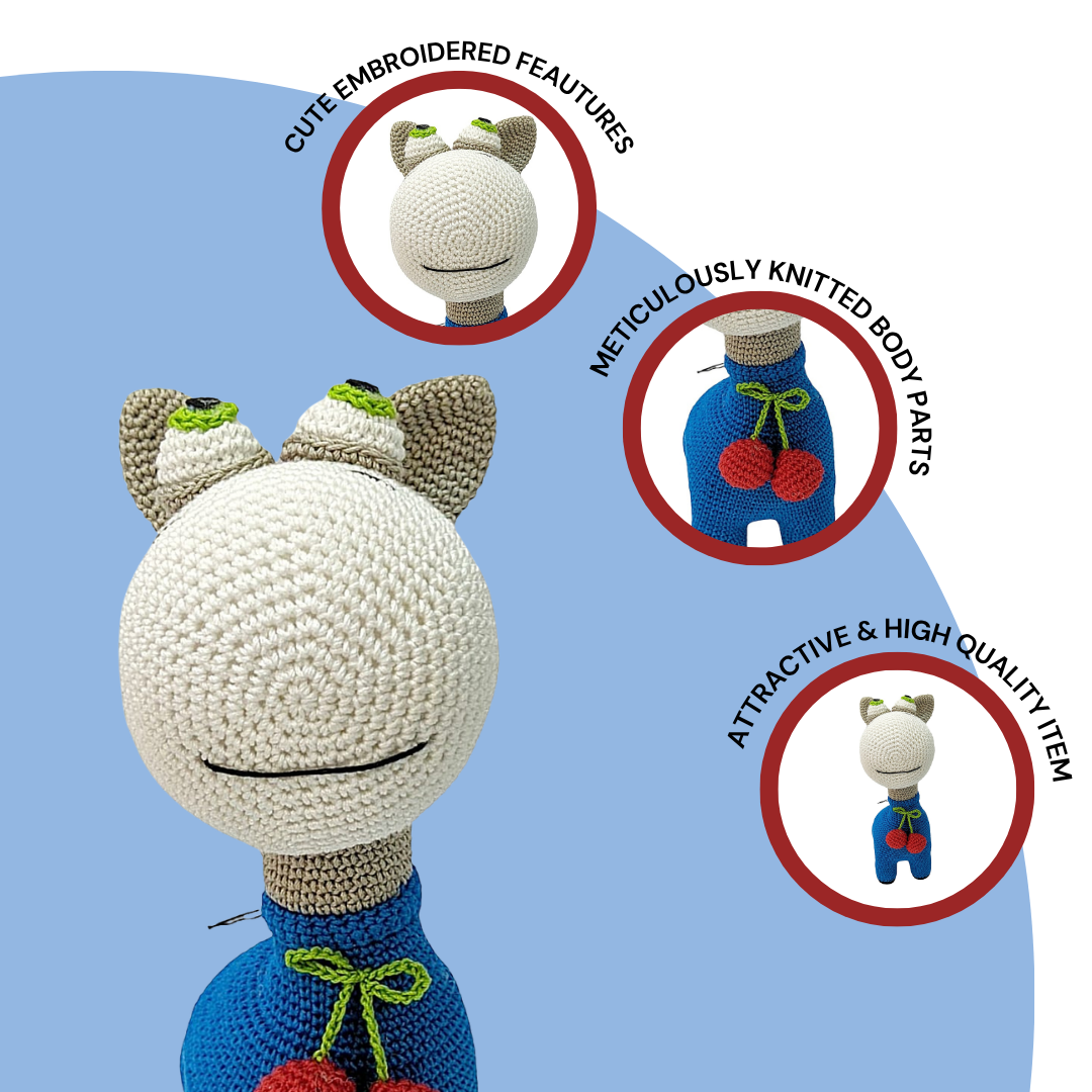 Happy Threads | Dandy Deor the Donkey – Handcrafted Crochet Cutie for Snuggles & Smiles Add to Wishlist