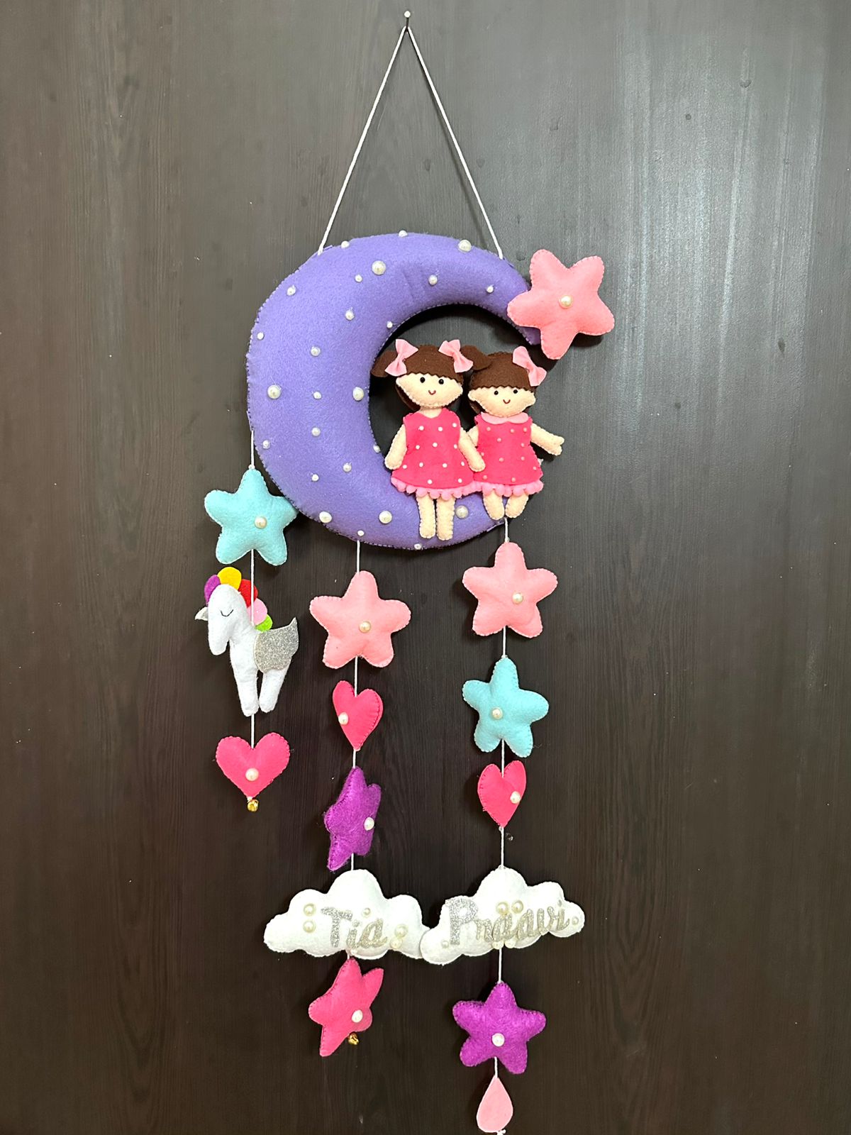 Kids hanging -Sisters on moon