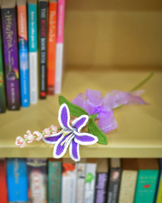 Happy Threads | Crochet Purple Lily Bouquet