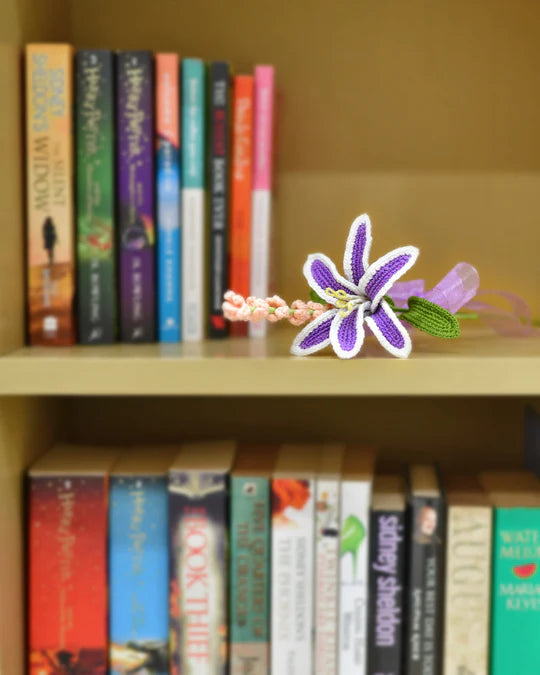 Happy Threads | Crochet Purple Lily Bouquet