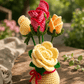 Crochet flower bunch,bouquet. Flowers that never fade
