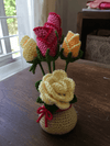 Crochet flower bunch,bouquet. Flowers that never fade