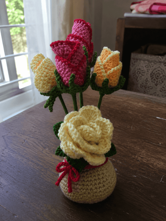 Crochet flower bunch,bouquet. Flowers that never fade