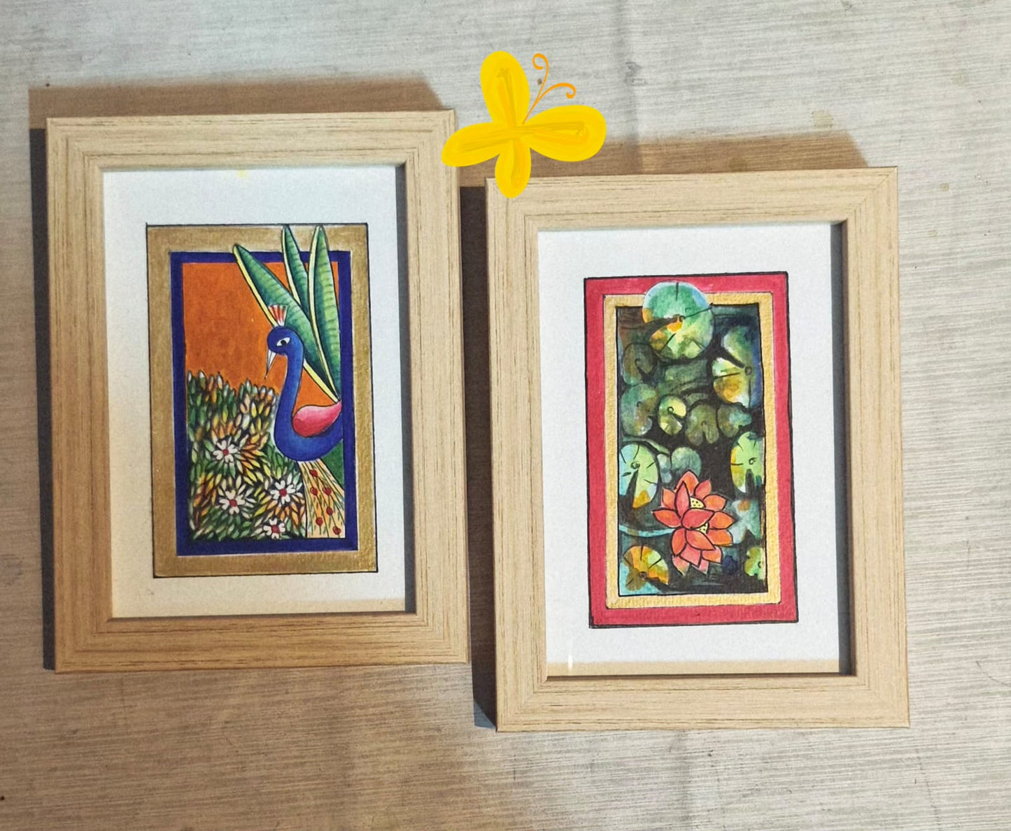 Hand painted mini art pieces