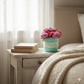 Happy Threads | Everlasting Crochet Rose Pot – Handmade Floral Décor for Elegant Spaces