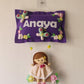 Personalized Handmade Kids name hanging-Girl on swing (Polka dot/Tutu dress)