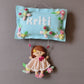 Personalized Handmade Kids name hanging-Girl on swing (Polka dot/Tutu dress)