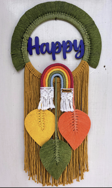 Name wall hanging-Macrame