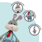 Happy Threads | Handmade Jasper the Bunny | Cuddly Crochet Plush for Kids