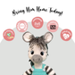 Happy Threads | Albert the Zebra – Handmade Crochet Plush Toy | Soft & Safe Cuddly Companion for Kids