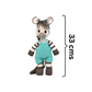 Happy Threads | Albert the Zebra – Handmade Crochet Plush Toy | Soft & Safe Cuddly Companion for Kids
