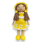 Happy Threads | Sunshine Crochet Doll – 100% Handmade 17" Soft Toy for Kids, Child-Safe Cotton Yarn