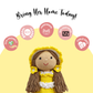 Happy Threads | Sunshine Crochet Doll – 100% Handmade 17" Soft Toy for Kids, Child-Safe Cotton Yarn