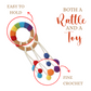 Happy Threads | Handmade Crochet Rainbow Rattle – Joyful Infant Toy