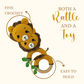 Adorable Lion Crochet Rattle – Comforting Baby Toy