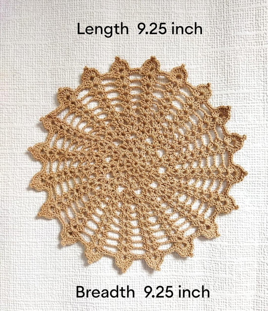 Happy Threads | Doily Dazzle: Handcrafted Home Charm – Set of 2 - Hunar Hatti