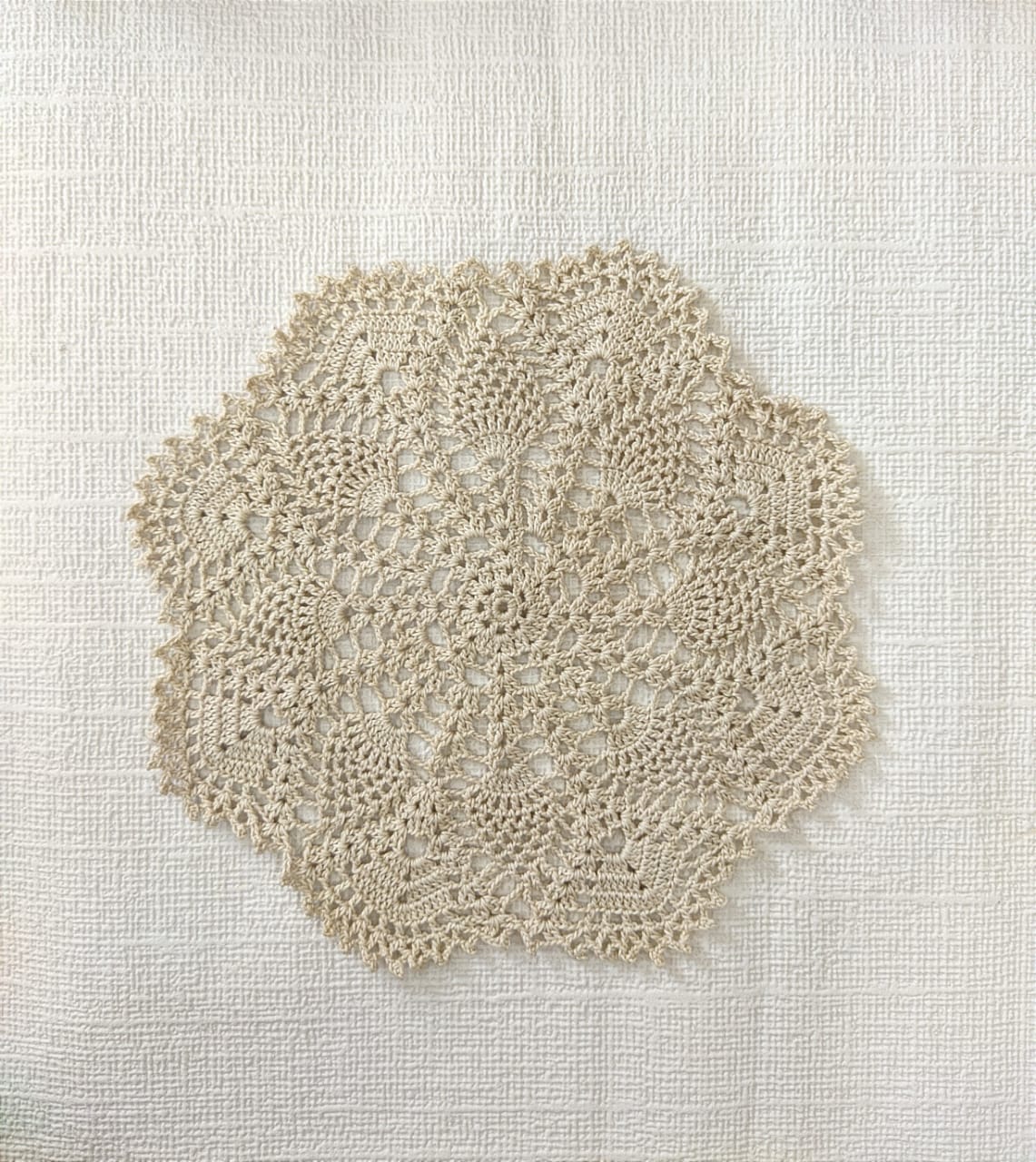 Happy Threads | Vintage Elegance: Set of 2 Handmade Crocheted Doilies - Hunar Hatti