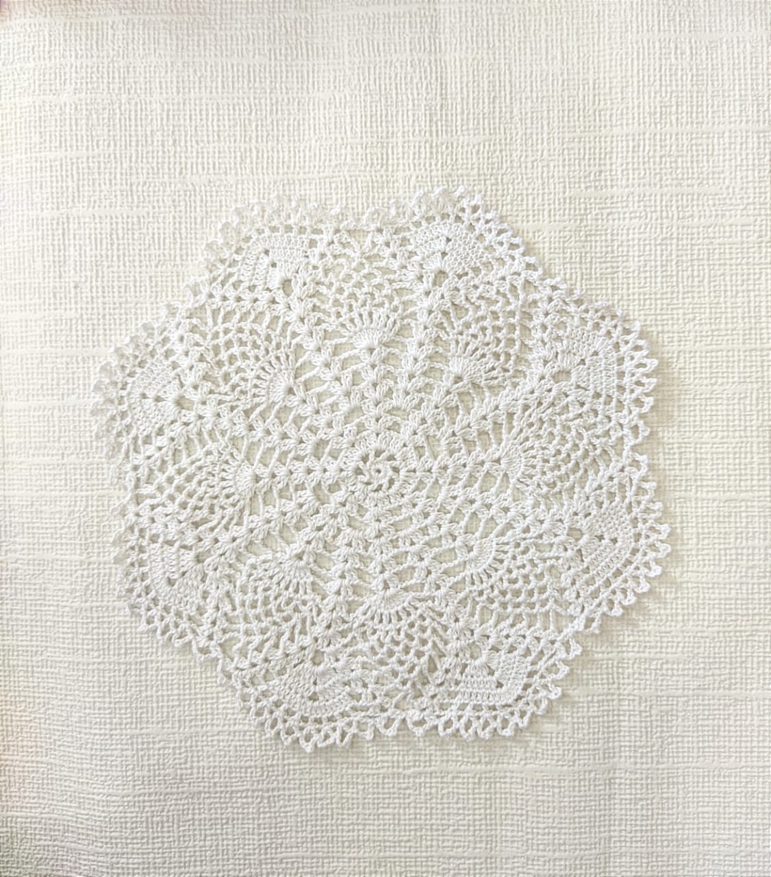 Happy Threads | Vintage Elegance: Set of 2 Handmade Crocheted Doilies - Hunar Hatti