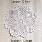 Chic Handmade Crocheted Doilies – Off-White Set of 2 | Elegant Home Décor - Hunar Hatti