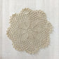 Chic Handmade Crocheted Doilies – Off-White Set of 2 | Elegant Home Décor - Hunar Hatti