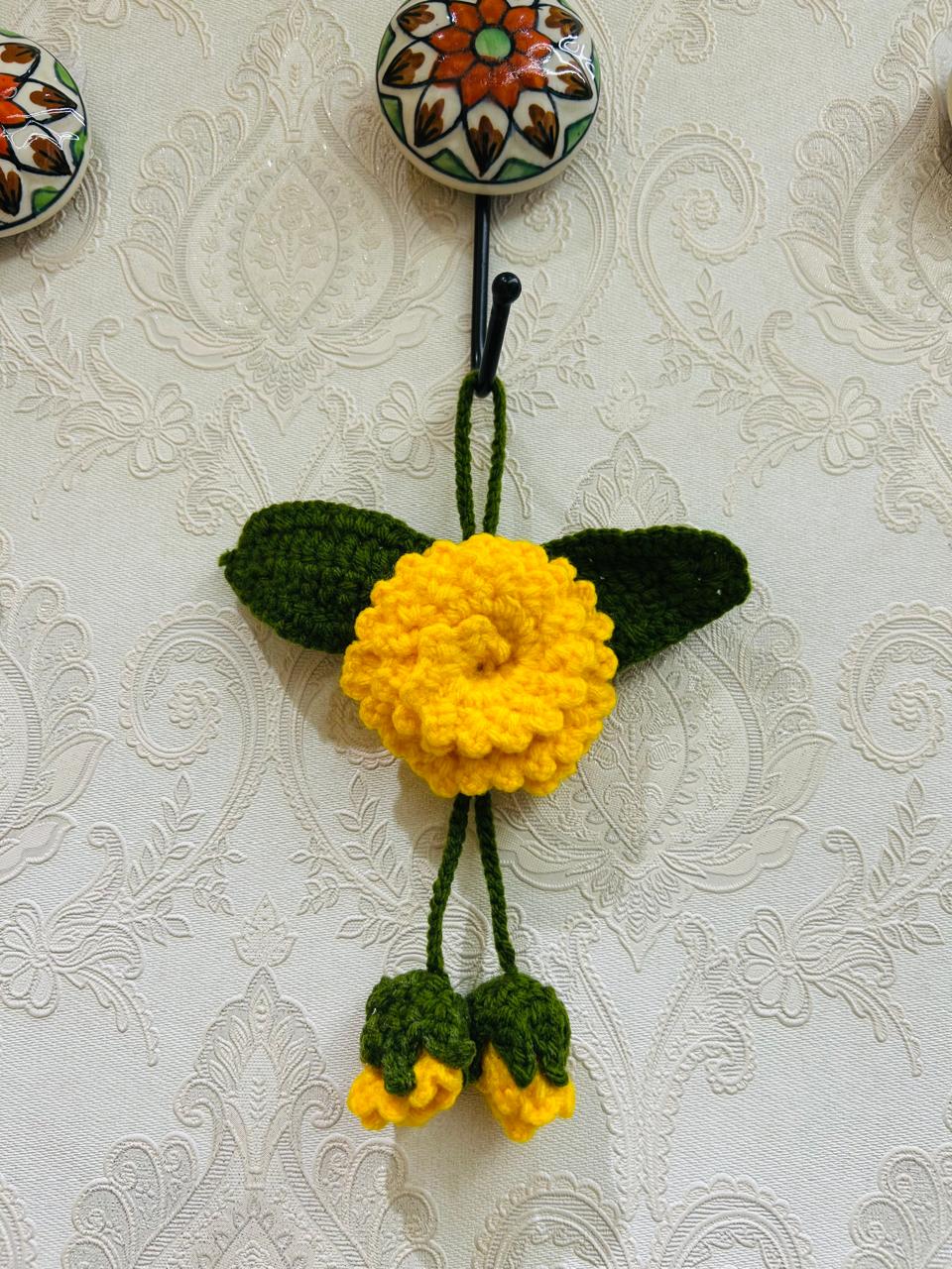 Crochet car charm/mini wall hanging
