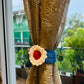 Crochet work- Curtain holder cum Cup cover