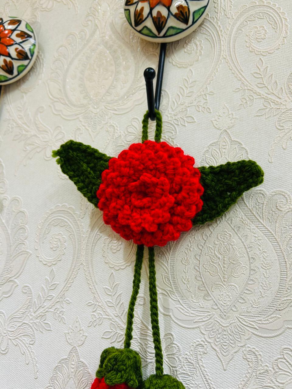 Crochet car charm/mini wall hanging