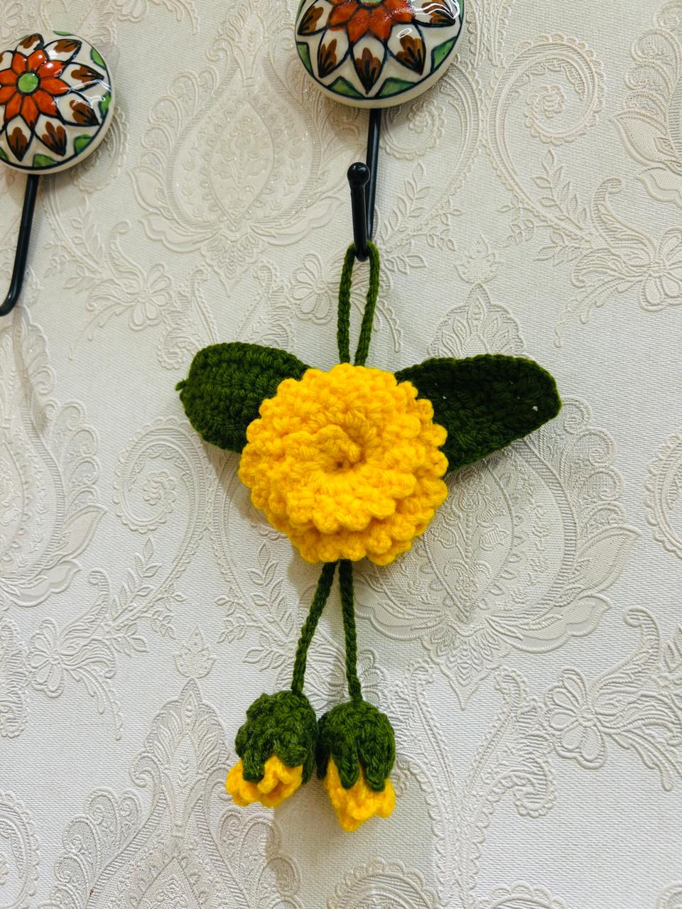 Crochet car charm/mini wall hanging
