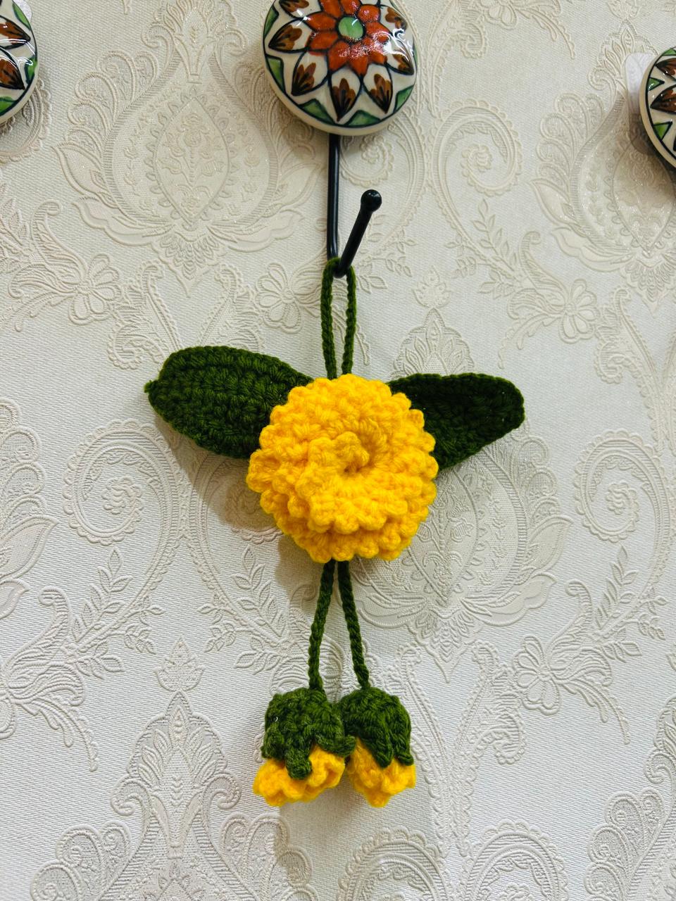 Crochet car charm/mini wall hanging