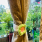 Crochet work- Curtain holder cum Cup cover