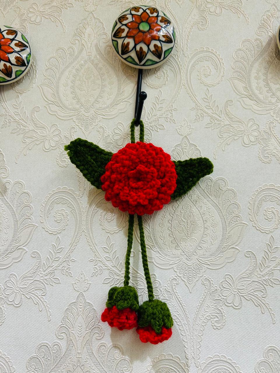 Crochet car charm/mini wall hanging