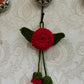 Crochet car charm/mini wall hanging
