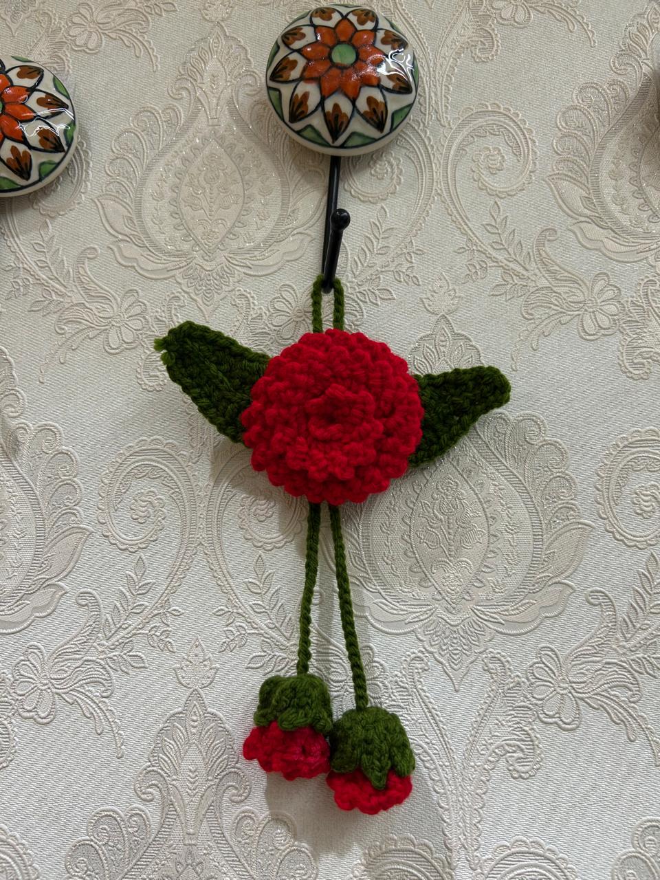 Crochet car charm/mini wall hanging