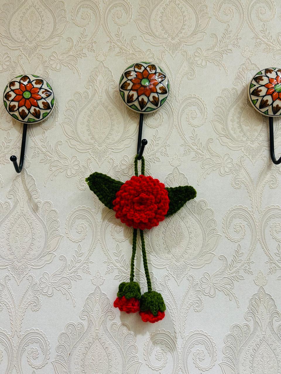 Crochet car charm/mini wall hanging