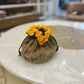 Rose drawstring Crochet mobile bag