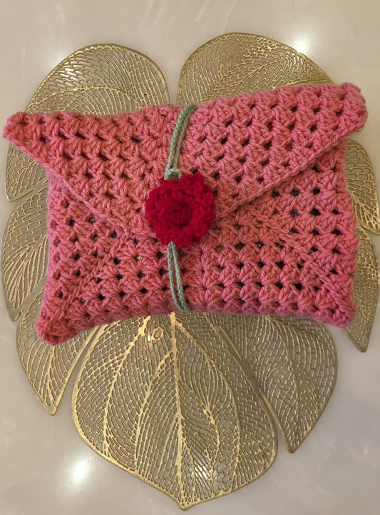 Crochet book cover